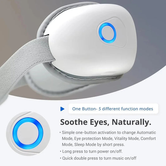 VelvetAura Smart Folding Eye Massager | Airbag Compression for Eyes