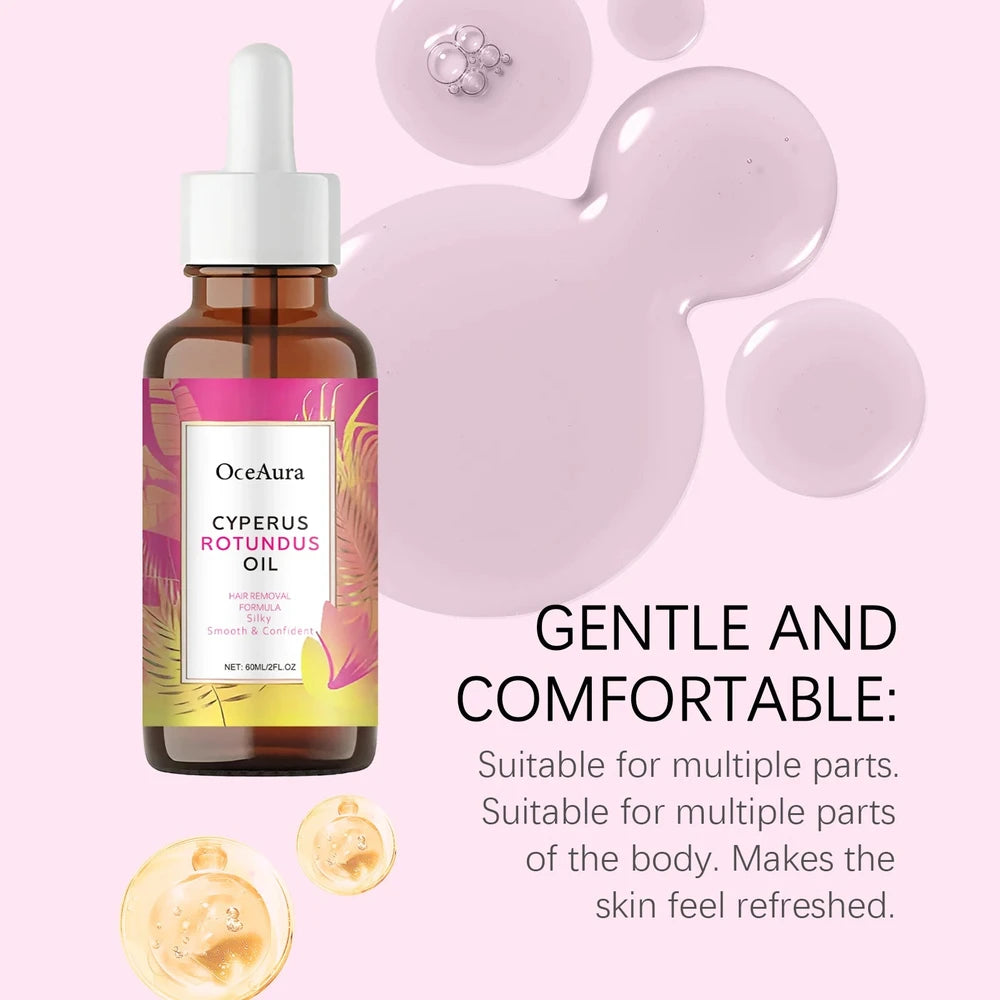 Aura Cyperus Rotundus Essential Oil | Calm Redness Slows Hair Regrowth after Hair Removal
