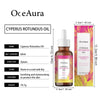 Aura Cyperus Rotundus Essential Oil | Calm Redness Slows Hair Regrowth after Hair Removal