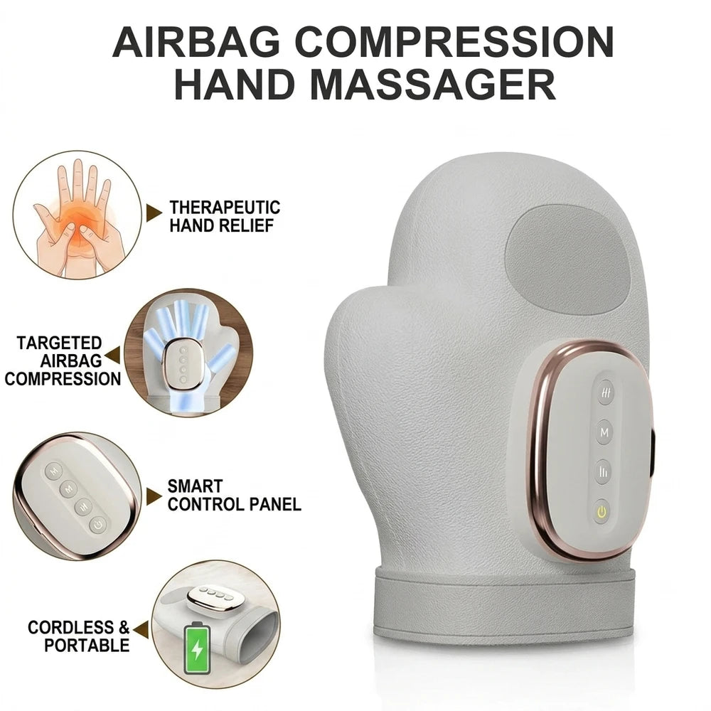 AuraRelax Electric Hand Massager Glove | Stiff Joints Relief Warm Hands