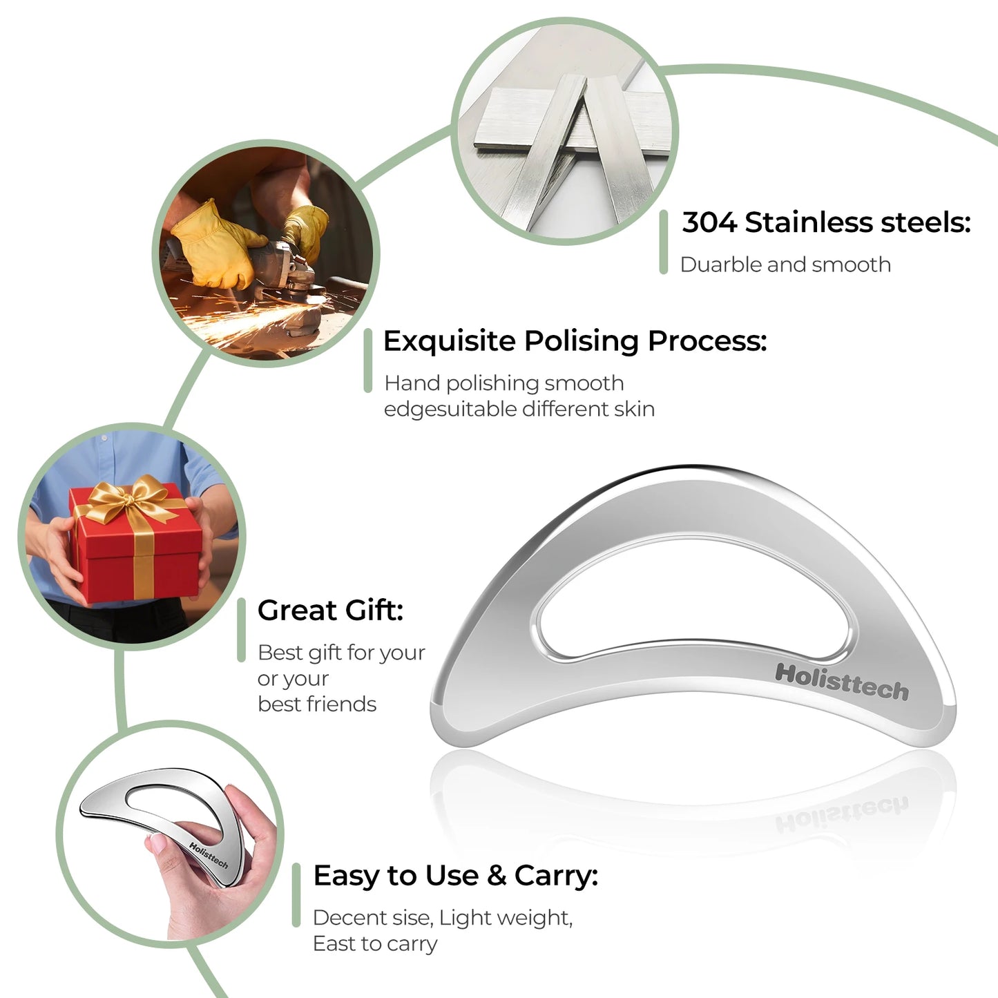 AuraReset Face & Body Gua Sha Tool