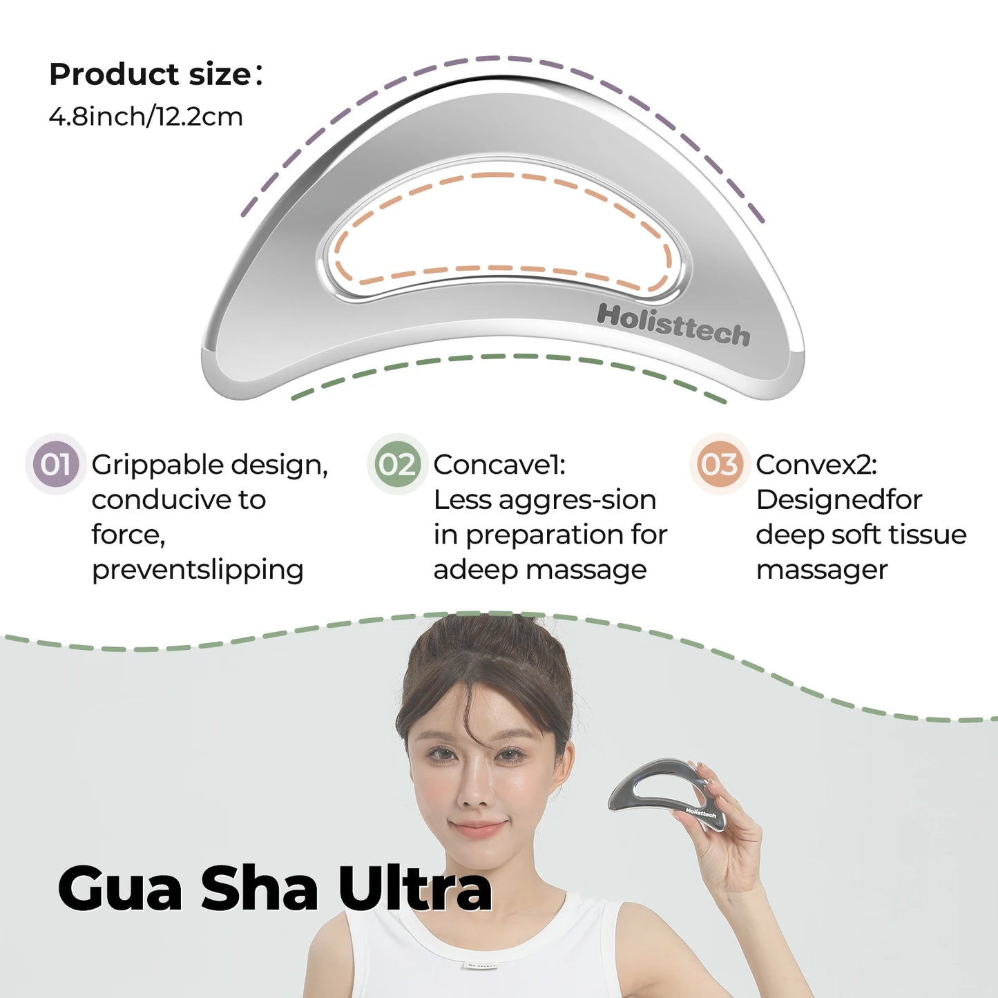 AuraReset Face & Body Gua Sha Tool
